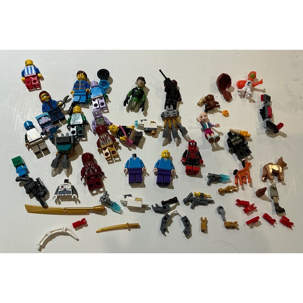 LEGO & Other Building Toy Figures Mixed Lot AS SHOWN Parts Accessories Animals